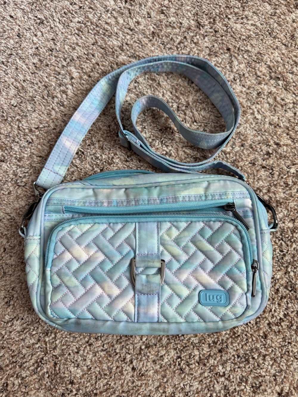 WOMENS LUG CAROUSEL CROSS-BODY BAG PURSE